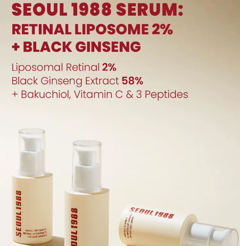 KSECRET SEOUL 1988 Serum: Retinal Liposome 2% + Black Ginseng