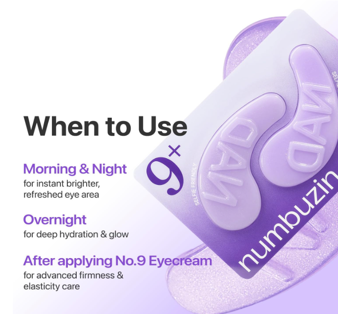 Numbuzin No.9 NAD+ Eye Patches