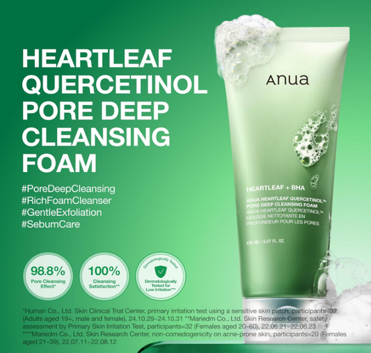 Anua Heartleaf Quercetinol Pore Deep Cleansing Foam