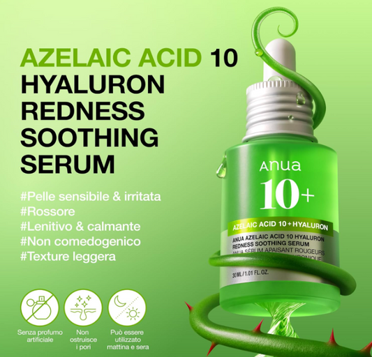 Anua Azelaic Acid 10 Hyaluron Redness Soothing Serum