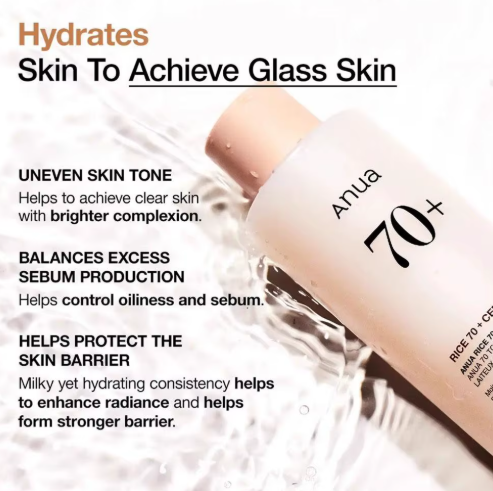 Anua Rice 70 Glow Milky Toner