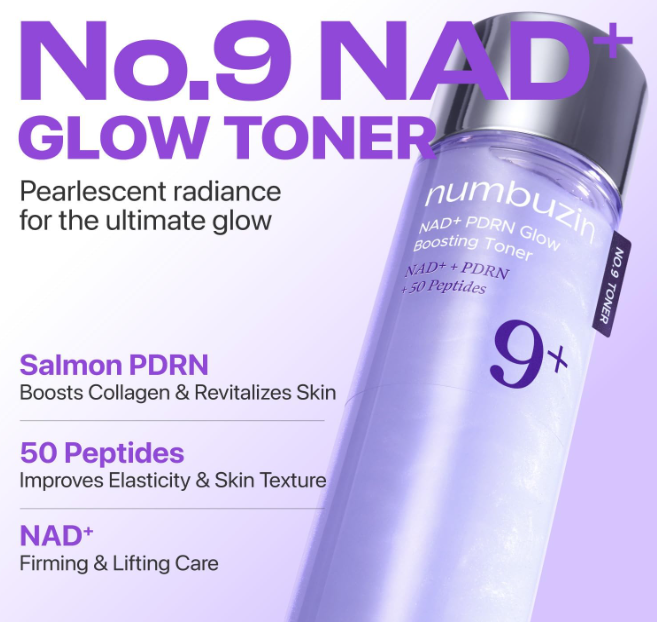 Numbuzin  No.9+ NAD+ PDRN Glow Boosting Toner