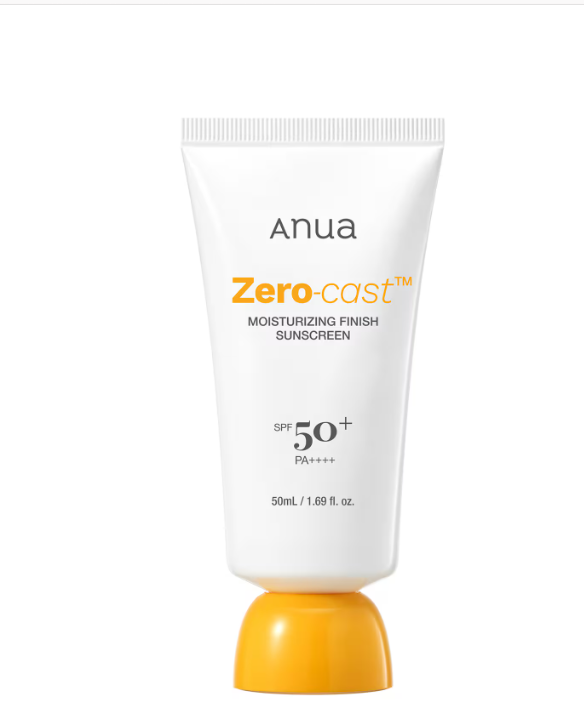 Anua Zero-Cast Moisturizing Finish Sunscreen SPF 50