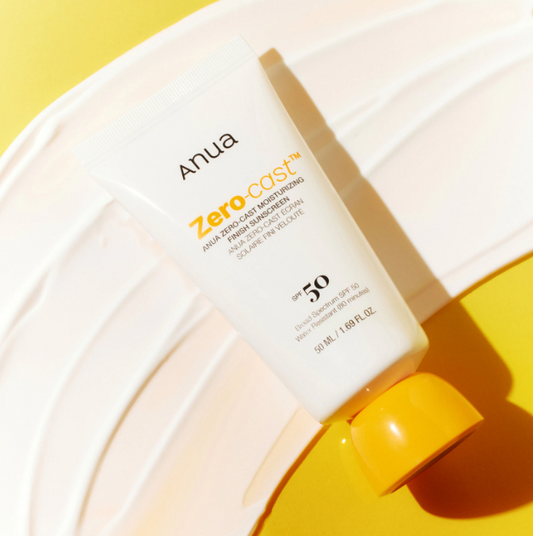 Anua Zero-Cast Moisturizing Finish Sunscreen SPF 50