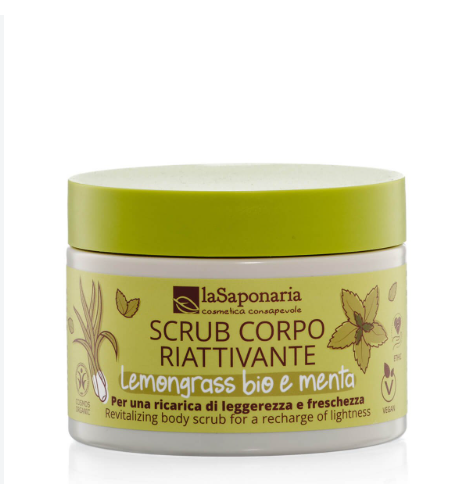 Scrub Corpo Riattivante  Lemongrass Bio e Menta