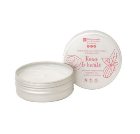 Crema mani rosa e karité